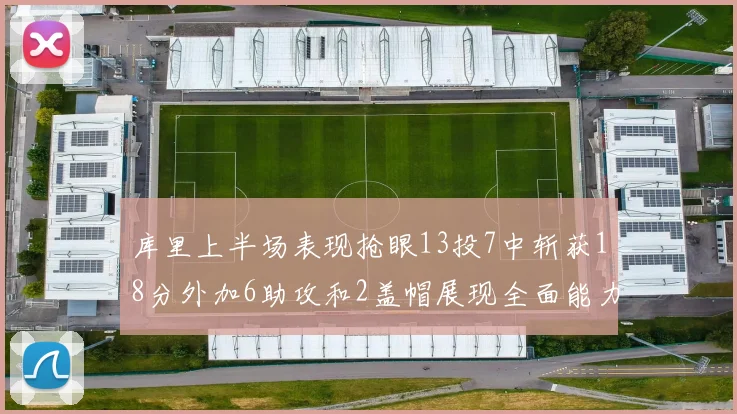 库里上半场表现抢眼13投7中斩获18分外加6助攻和2盖帽展现全面能力